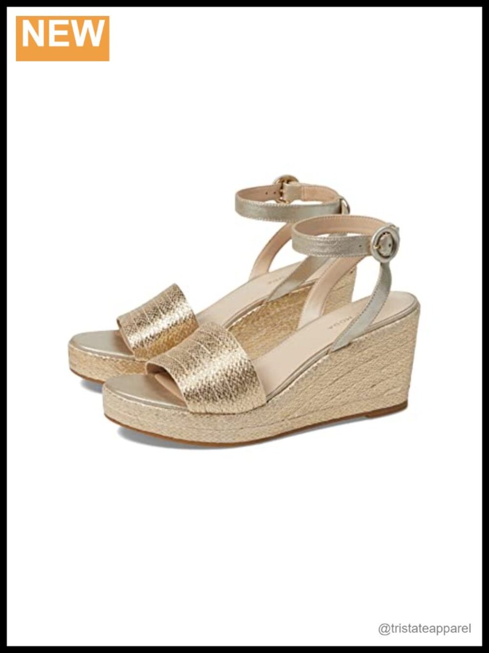 Jute Wedge Heels Ankle Strap Buckle Closed Toe Casual Wedding